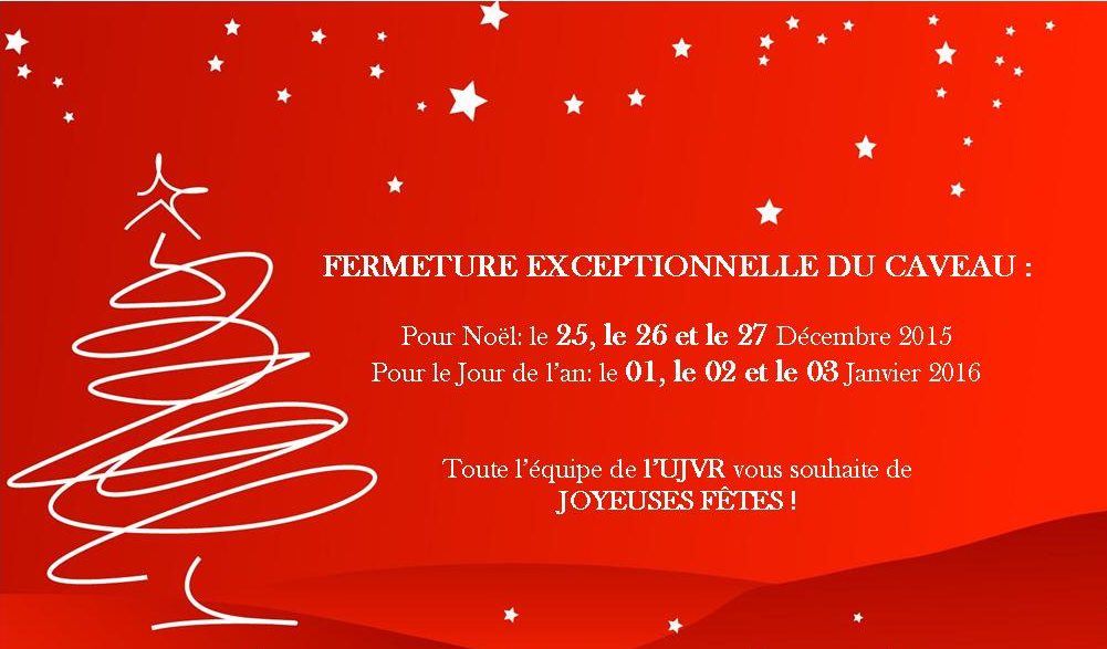 Fermeture exceptionnelle